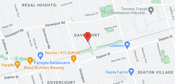 map of 1176 SHAW ST